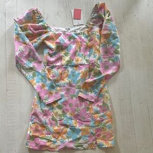 Floral Multicolor Women's Dress